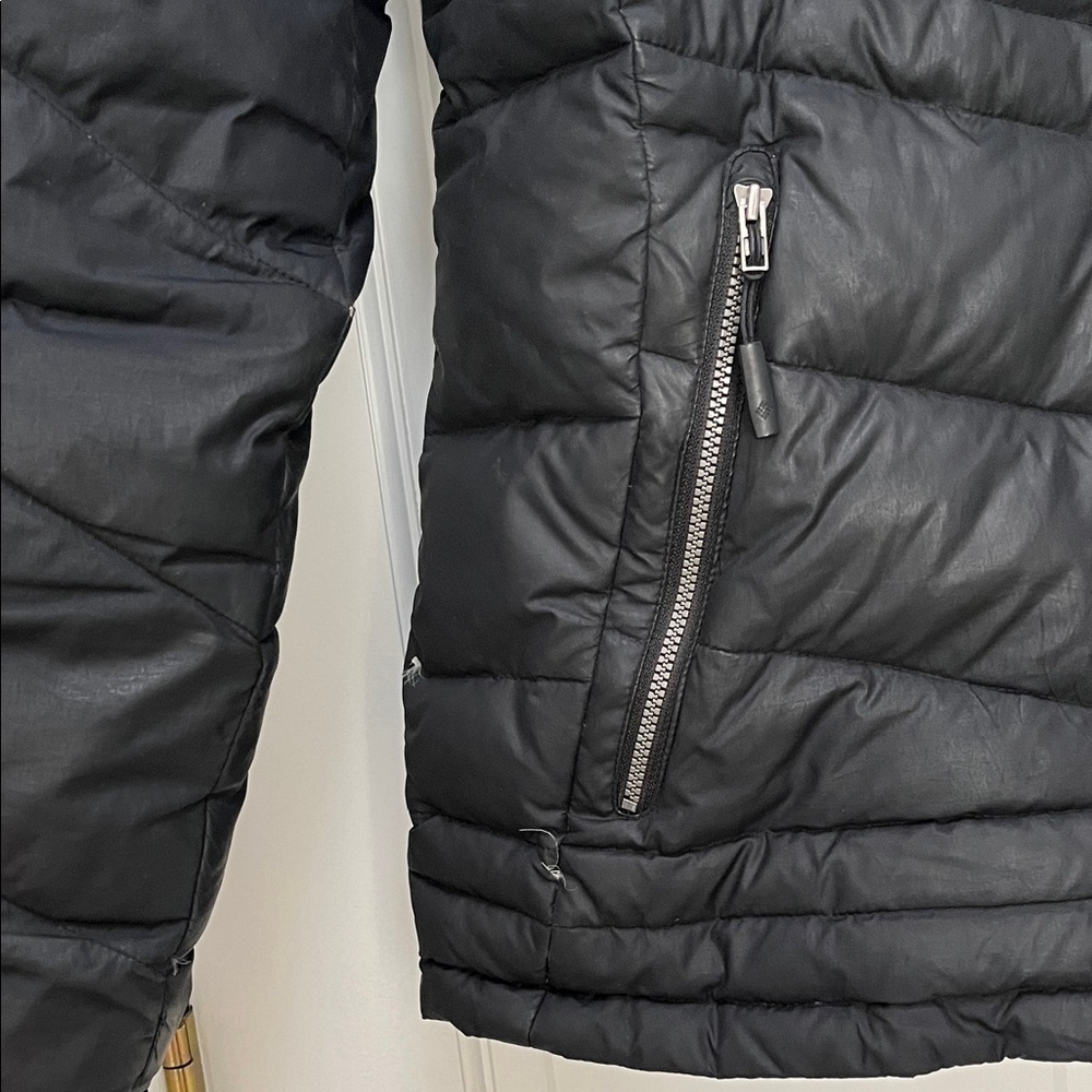 Columbia Black Duck Down Feathers Outdoor Winter Jacket - Size Large - Picture 5 of 16